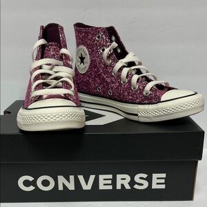 Converse Pink High-Top Athletic Shoes